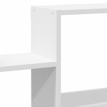 vidaXL Ραφιέρα Τοίχου Λευκό 96x18x60cm από Επεξεργασμένο Ξύλο 1 τεμ.