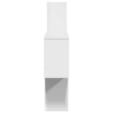 vidaXL Ράφι Τοίχου Λευκό 100x15x70cm από Επεξεργασμένο Ξύλο 1 τεμ.