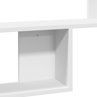 vidaXL Ράφι Τοίχου Λευκό 100x15x70cm από Επεξεργασμένο Ξύλο 1 τεμ.
