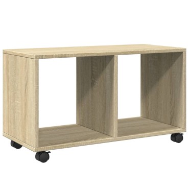 vidaXL Ντουλάπι Τροχήλατο Sonoma Δρυς 72x33x42,5cm Επεξ. Ξύλο 1 τεμ.