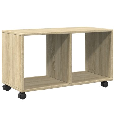 vidaXL Ντουλάπι Τροχήλατο Sonoma Δρυς 72x33x42,5cm Επεξ. Ξύλο 1 τεμ.