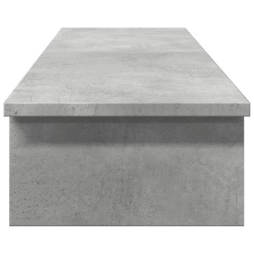 vidaXL Βάση Οθόνης Γκρι Σκυρ. 100x27x15 εκ. Επεξεργ. Ξύλο