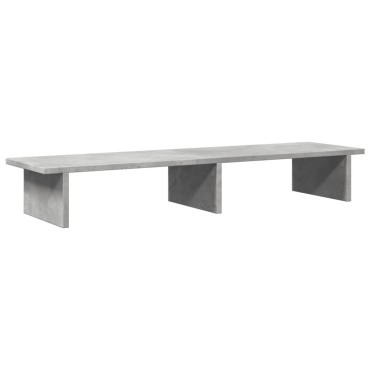 vidaXL Βάση Οθόνης Γκρι Σκυρ. 100x27x15 εκ. Επεξεργ. Ξύλο