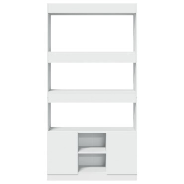 vidaXL Ντουλάπι Λευκό 92x33x180cm από Επεξεργασμένο Ξύλο 1 τεμ.