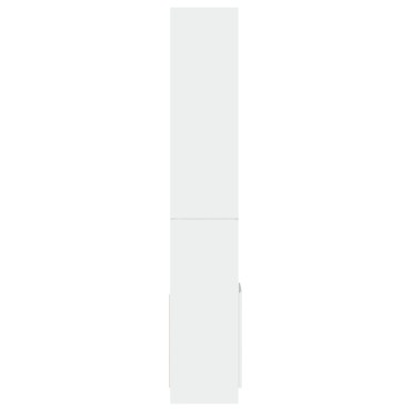 vidaXL Ντουλάπι Λευκό 92x33x180cm από Επεξεργασμένο Ξύλο 1 τεμ.