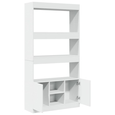 vidaXL Ντουλάπι Λευκό 92x33x180cm από Επεξεργασμένο Ξύλο 1 τεμ.
