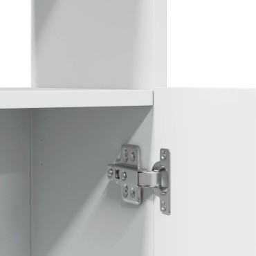 vidaXL Ντουλάπι Λευκό 92x33x180cm από Επεξεργασμένο Ξύλο 1 τεμ.