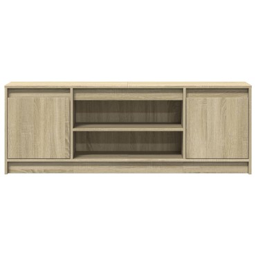 vidaXL Έπιπλο Τηλεόρασης με LED Sonoma Δρυς 139,5x34x50cm Επεξ. Ξύλο