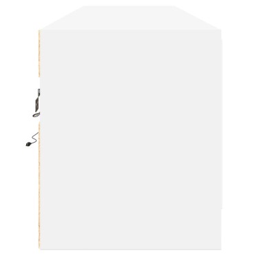 vidaXL Έπιπλο Τοίχου Τηλεόρασης με LED Λευκό 180x31x38cm