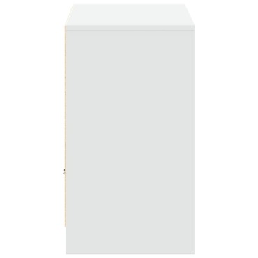 vidaXL Έπιπλο Τηλεόρασης με LED Λευκό 91x34x61cm από Επεξ. Ξύλο