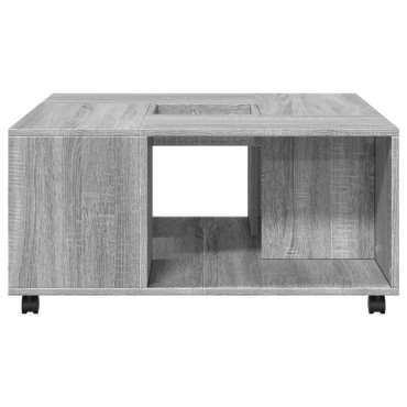 vidaXL Τραπεζάκι Σαλονιού Γκρι Sonoma 80x80x40cm Επεξεργασμένο Ξύλο 1 τεμ.
