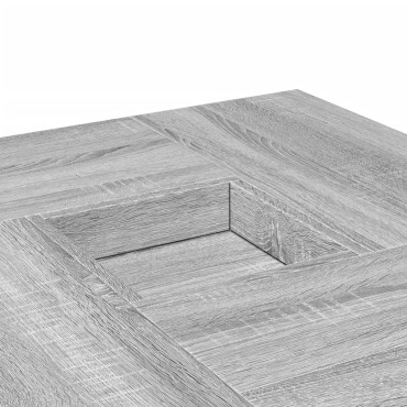 vidaXL Τραπεζάκι Σαλονιού Γκρι Sonoma 80x80x40cm Επεξεργασμένο Ξύλο 1 τεμ.