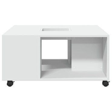 vidaXL Τραπεζάκι Σαλονιού Λευκό 80x80x40cm από Επεξεργασμένο Ξύλο 1 τεμ.