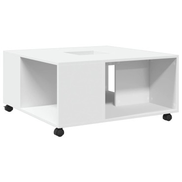 vidaXL Τραπεζάκι Σαλονιού Λευκό 80x80x40cm από Επεξεργασμένο Ξύλο 1 τεμ.
