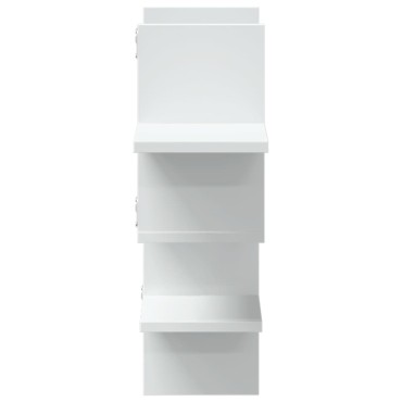 vidaXL Ράφι Τοίχου Λευκό 124,5x18x60,5cm από Επεξεργασμένο Ξύλο 1 τεμ.