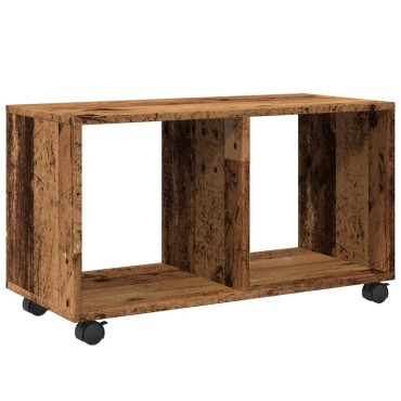 vidaXL Ντουλάπι Τροχήλατο Όψη Παλαιού Ξύλου 72x33x42,5cm Επεξ. Ξύλο 1 τεμ.