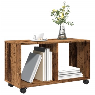 vidaXL Ντουλάπι Τροχήλατο Όψη Παλαιού Ξύλου 72x33x42,5cm Επεξ. Ξύλο 1 τεμ.