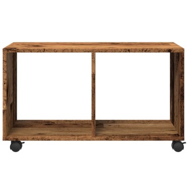vidaXL Ντουλάπι Τροχήλατο Όψη Παλαιού Ξύλου 72x33x42,5cm Επεξ. Ξύλο 1 τεμ.
