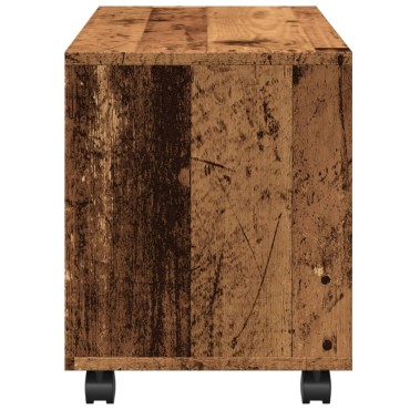 vidaXL Ντουλάπι Τροχήλατο Όψη Παλαιού Ξύλου 72x33x42,5cm Επεξ. Ξύλο 1 τεμ.