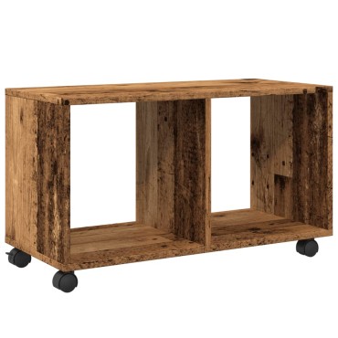 vidaXL Ντουλάπι Τροχήλατο Όψη Παλαιού Ξύλου 72x33x42,5cm Επεξ. Ξύλο 1 τεμ.