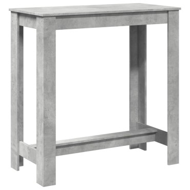 vidaXL Τραπέζι Μπαρ Γκρι Σκυροδέματος 102x50x103,5cm Επεξεργ. Ξύλο 1 τεμ.