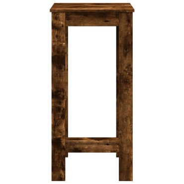 vidaXL Τραπέζι Μπαρ Καπνιστή Δρυς 51x50x103,5cm Επεξ. Ξύλο 1 τεμ.