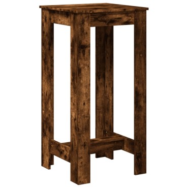 vidaXL Τραπέζι Μπαρ Καπνιστή Δρυς 51x50x103,5cm Επεξ. Ξύλο 1 τεμ.
