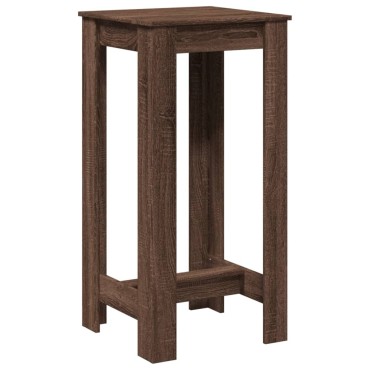 vidaXL Τραπέζι Μπαρ Καφέ Δρυς 51x50x103,5cm Επεξ. Ξύλο 1 τεμ.