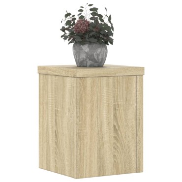 vidaXL Βάσεις Φυτών 2 Τεμ. Sonoma Δρυς 15x15x20 εκ. Επεξεργασμένο Ξύλο