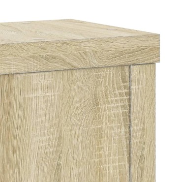 vidaXL Βάσεις Φυτών 2 Τεμ. Sonoma Δρυς 15x15x20 εκ. Επεξεργασμένο Ξύλο