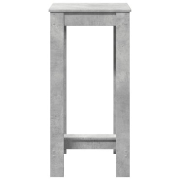 vidaXL Τραπέζι Μπαρ Γκρι Σκυροδέματος 51x50x103,5cm Επεξ. Ξύλο 1 τεμ.
