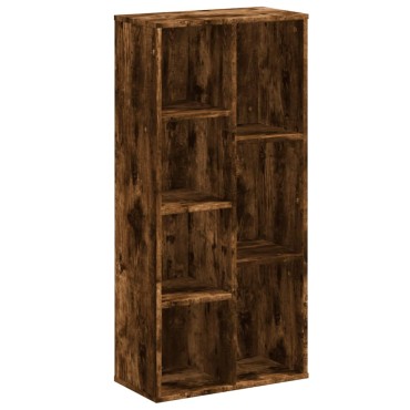 vidaXL Βιβλιοθήκη Καπνιστή Δρυς 50x25x105cm από Επεξεργασμένο Ξύλο 1 τεμ.