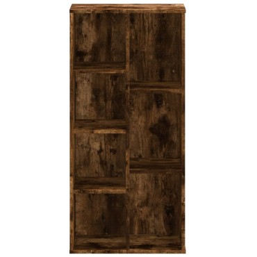 vidaXL Βιβλιοθήκη Καπνιστή Δρυς 50x25x105cm από Επεξεργασμένο Ξύλο 1 τεμ.