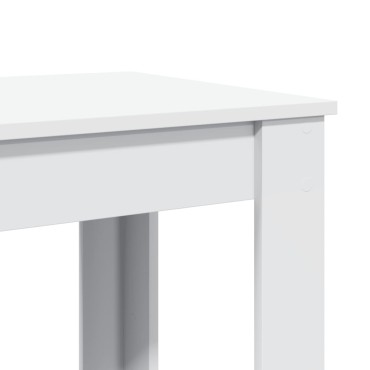 vidaXL Τραπέζι Μπαρ Λευκό 51x50x103,5cm Επεξ. Ξύλο 1 τεμ.