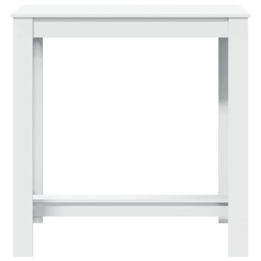 vidaXL Τραπέζι Μπαρ Λευκό 102x50x103,5cm Επεξεργ. Ξύλο 1 τεμ.