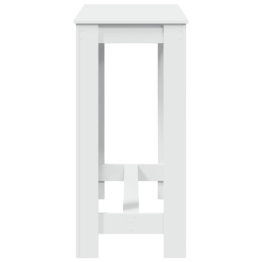 vidaXL Τραπέζι Μπαρ Λευκό 102x50x103,5cm Επεξεργ. Ξύλο 1 τεμ.