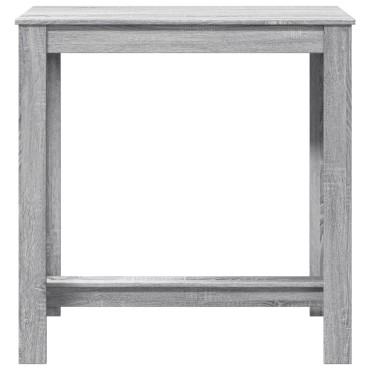 vidaXL Τραπέζι Μπαρ Γκρι Sonoma 102x50x103,5cm Επεξεργ. Ξύλο 1 τεμ.