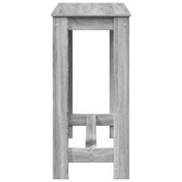 vidaXL Τραπέζι Μπαρ Γκρι Sonoma 102x50x103,5cm Επεξεργ. Ξύλο 1 τεμ.