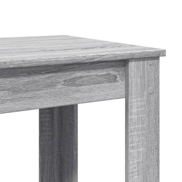 vidaXL Τραπέζι Μπαρ Γκρι Sonoma 102x50x103,5cm Επεξεργ. Ξύλο 1 τεμ.