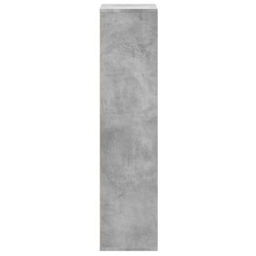 vidaXL Βιβλιοθήκη Γκρι Σκυροδέματος 50x25x105cm Επεξεργ. Ξύλο 1 τεμ.