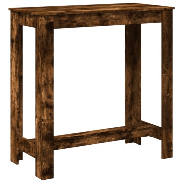 vidaXL Τραπέζι Μπαρ Καπνιστή Δρυς 102x50x103,5cm Επεξεργ. Ξύλο 1 τεμ.