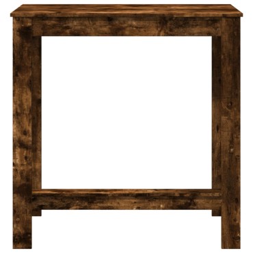 vidaXL Τραπέζι Μπαρ Καπνιστή Δρυς 102x50x103,5cm Επεξεργ. Ξύλο 1 τεμ.