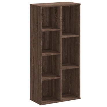 vidaXL Βιβλιοθήκη Καφέ Δρυς 50x25x105cm από Επεξεργασμένο Ξύλο 1 τεμ.