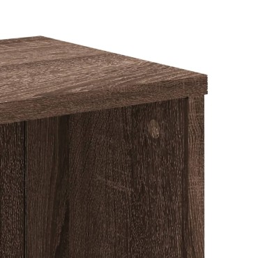 vidaXL Βιβλιοθήκη Καφέ Δρυς 50x25x105cm από Επεξεργασμένο Ξύλο 1 τεμ.