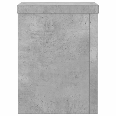 vidaXL Βάσεις Φυτών 2 τεμ. Γκρι Σκυρ. 15x15x20 εκ. Επεξεργασμένο Ξύλο