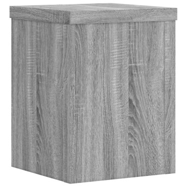 vidaXL Βάσεις Φυτών 2 Τεμ. Γκρι Sonoma 15x15x20 εκ. Επεξεργασμένο Ξύλο