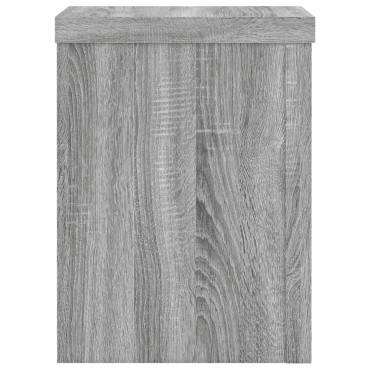 vidaXL Βάσεις Φυτών 2 Τεμ. Γκρι Sonoma 15x15x20 εκ. Επεξεργασμένο Ξύλο