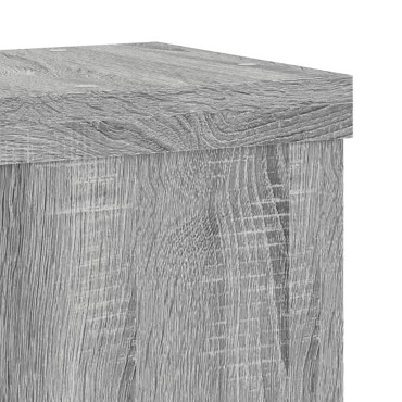 vidaXL Βάσεις Φυτών 2 Τεμ. Γκρι Sonoma 15x15x20 εκ. Επεξεργασμένο Ξύλο