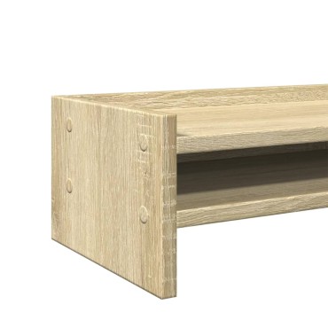 vidaXL Βάση Οθόνης Sonoma Δρυς 100x24x16 εκ. από Επεξ. Ξύλο