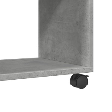vidaXL Ντουλάπι Τροχήλατο Γκρι Σκυρ. 37x33x42,5cm από Επεξ. Ξύλο 1 τεμ.